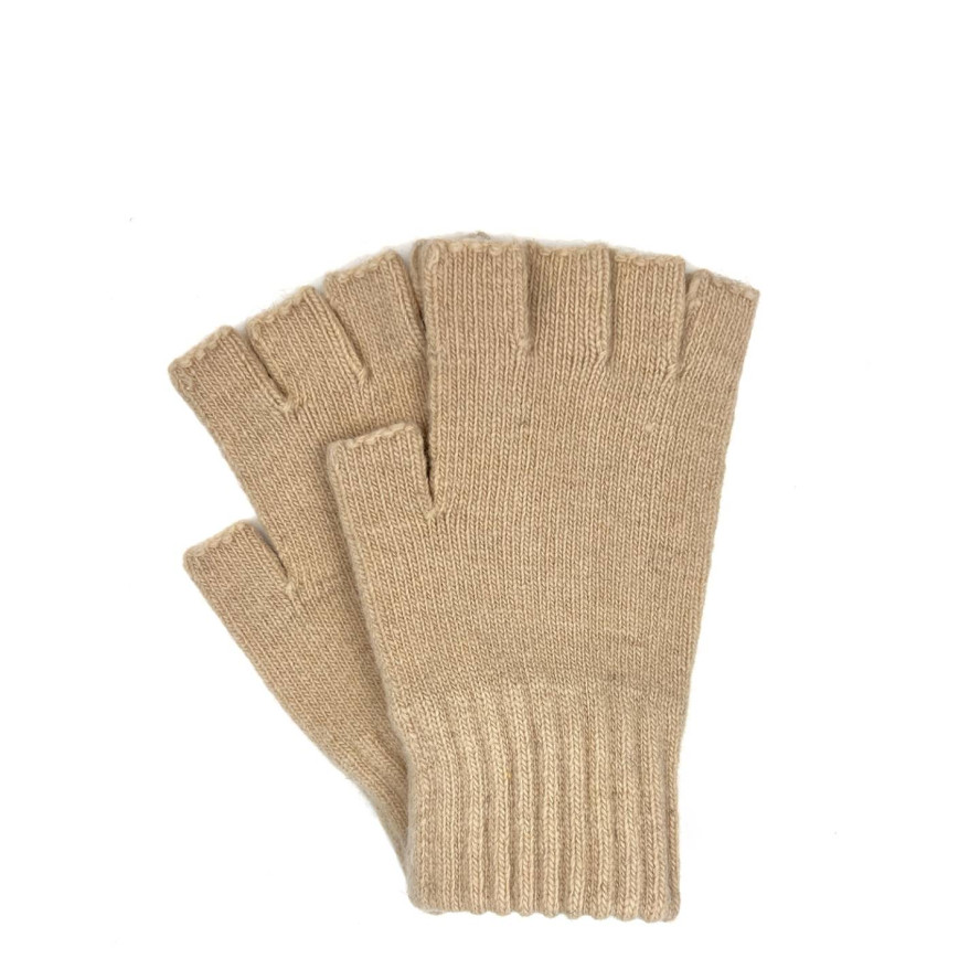 Мітенки жіночі вовна бежеві МУЗІ 060-159, фото 1
