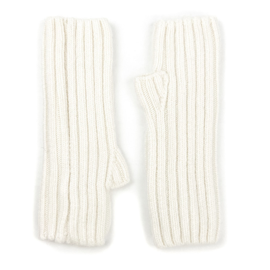 Мітенки жіночі вовна білі MARLEN 255-258, фото 2