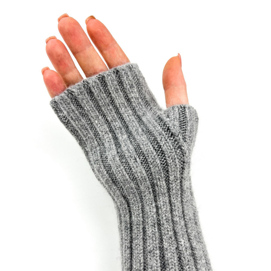 Мітенки жіночі вовна сірі MARLEN 255-289, фото 4