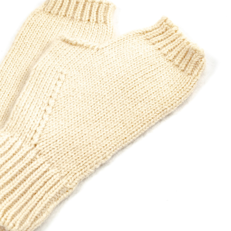 Мітенки жіночі віскоза з ангорою бежеві ДАНА 579-385, фото 3