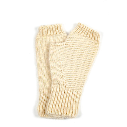 Мітенки жіночі віскоза з ангорою бежеві ДАНА 579-385