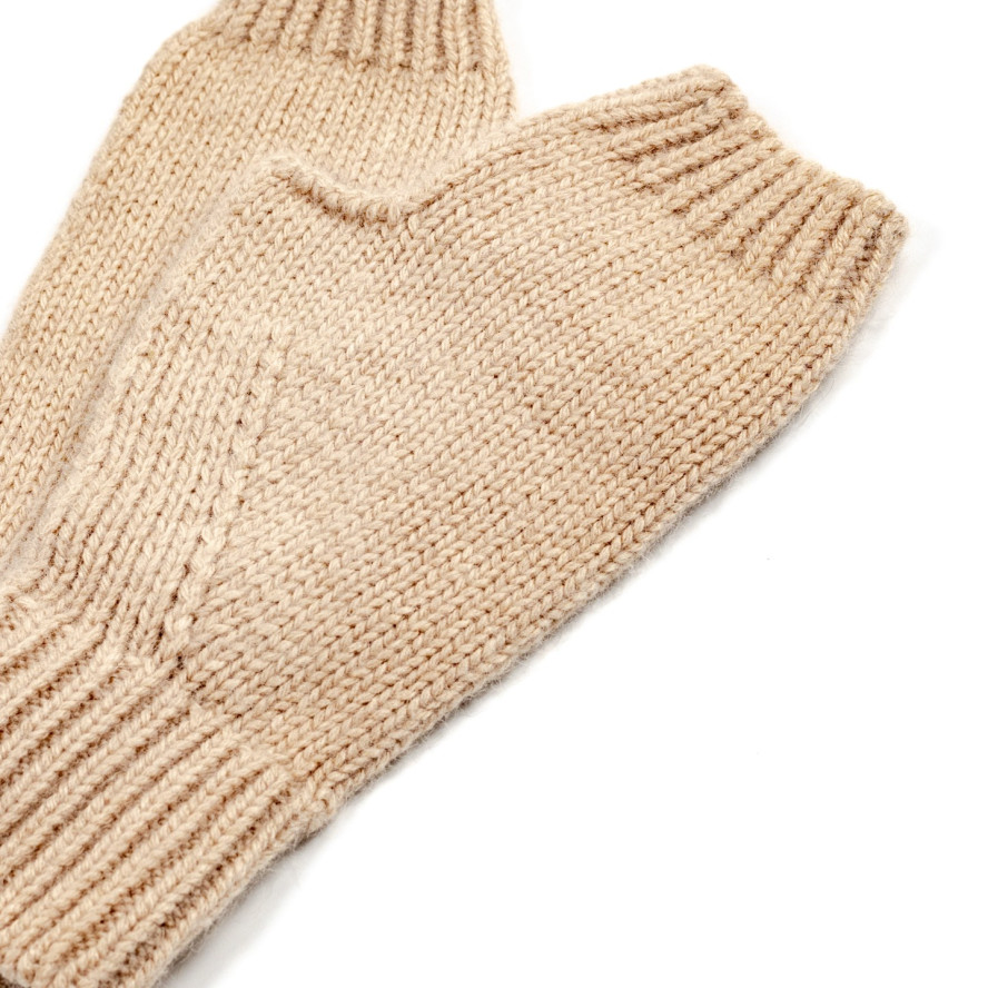 Митенки женские вискоза с ангорой бежевые ДАНА 584-204, фото 3