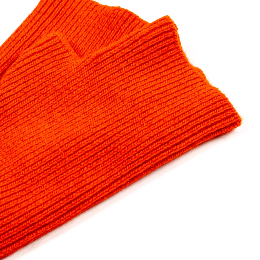 Митенки женские шерсть оранжевые МИШЕЛЬ 586-260, фото 3