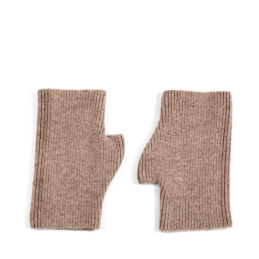 Мітенки жіночі вовна бежеві МІШЕЛЬ 458-277, фото 2