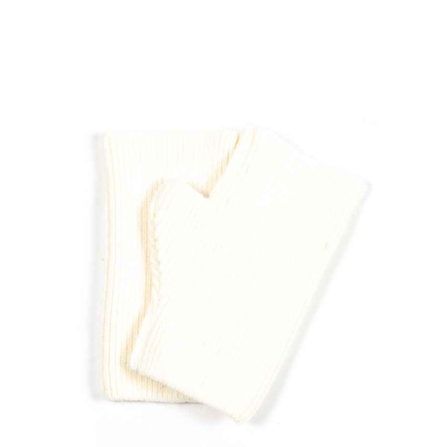 Мітенки жіночі вовна білі МІШЕЛЬ 591-868, фото 1