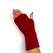 Мітенки жіночі віскоза з ангорою червоні АННА 594-043, фото 4