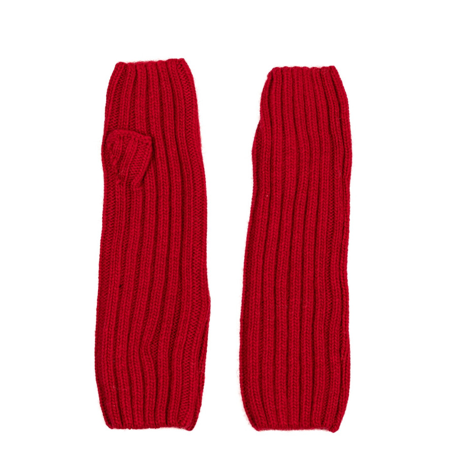 Мітенки жіночі вовна червоні АЛІЧЕ 610-002, фото 2