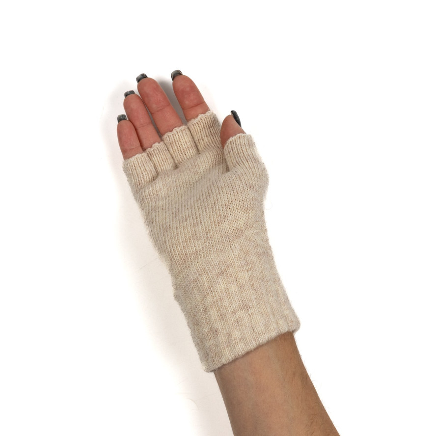 Митенки женские шерсть бежевые МЕЛОРА 621-749, фото 4