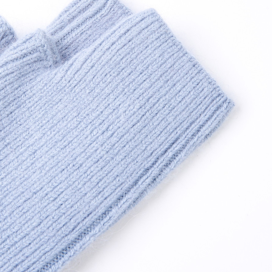 Мітенки жіночі віскоза з ангорою блакитні МІСТІК 586-239, фото 3