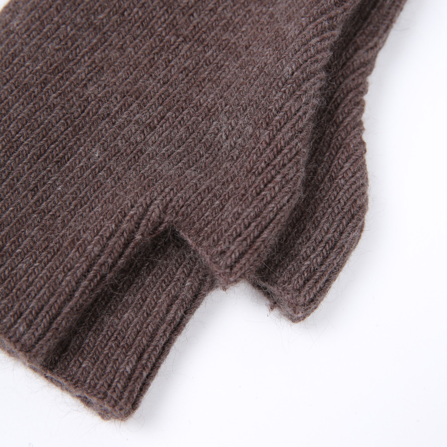 Мітенки жіночі вовна коричневі МІШЕЛЬ 001-311, фото 3