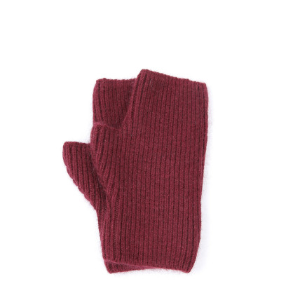 Мітенки жіночі віскоза з ангорою бордові МІСТІК 001-335
