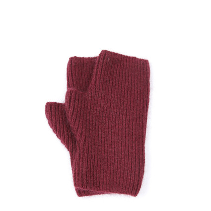 Мітенки жіночі віскоза з ангорою бордові МІСТІК 001-335