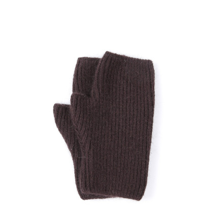 Мітенки жіночі віскоза з ангорою коричневі МІСТІК 001-342