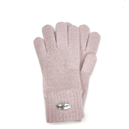 Рукавички жіночі в'язані вовна рожеві JUTTA 676-559