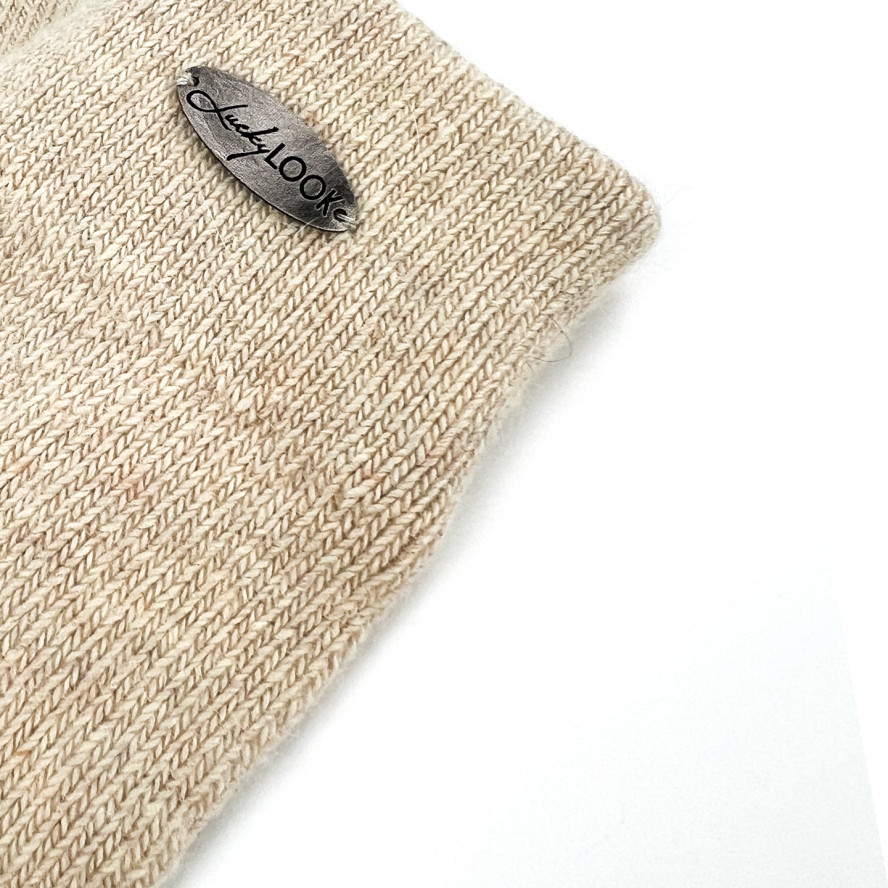 Перчатки женские вязаные шерсть бежевые JUTTA 965-387, фото 3