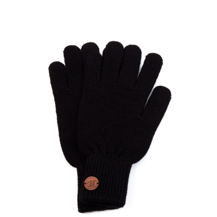 Рукавички чоловічі в'язані вовна чорні NATE 024-427 Рукавички чоловічі в'язані вовна чорні NATE 024-427