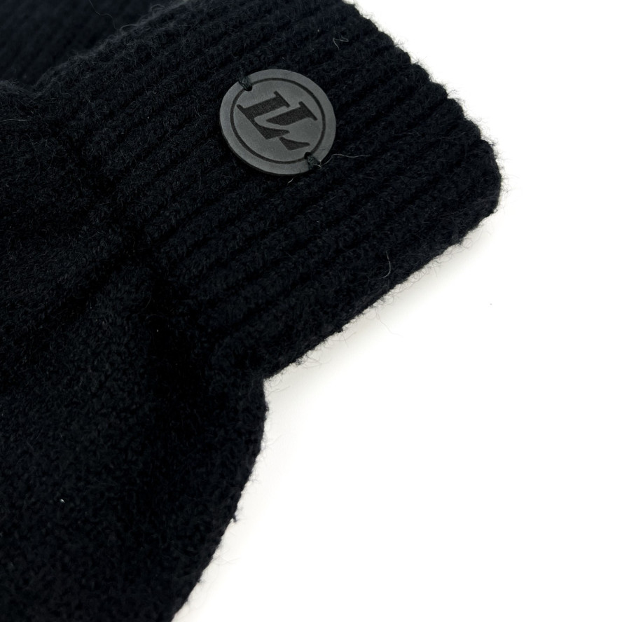 Рукавички чоловічі в'язані віскоза чорні CELINE 258-020, фото 3