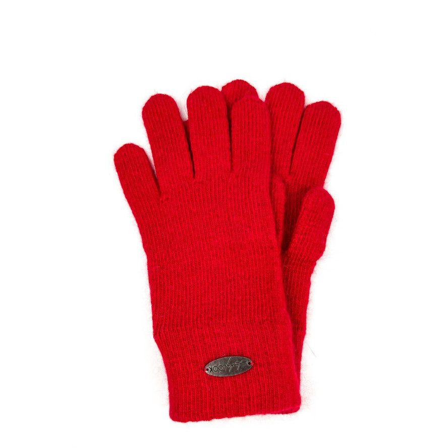 Рукавички жіночі в'язані вовна червоні JUTTA 259-522, фото 1