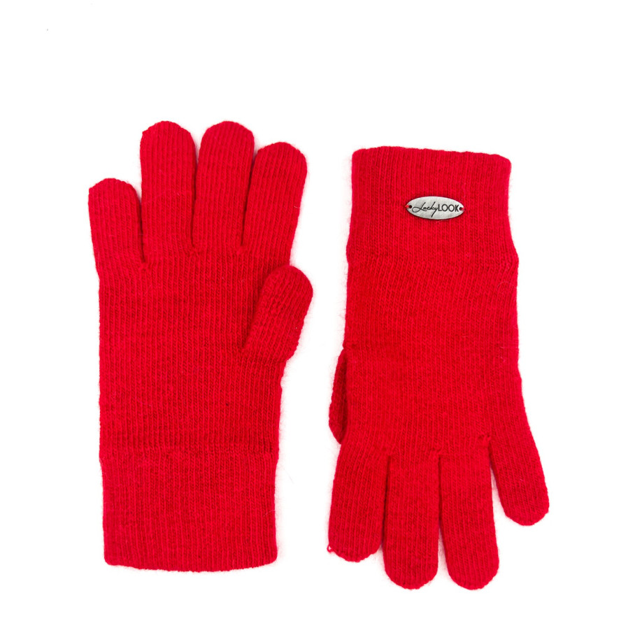 Рукавички жіночі в'язані вовна червоні JUTTA 259-522, фото 2