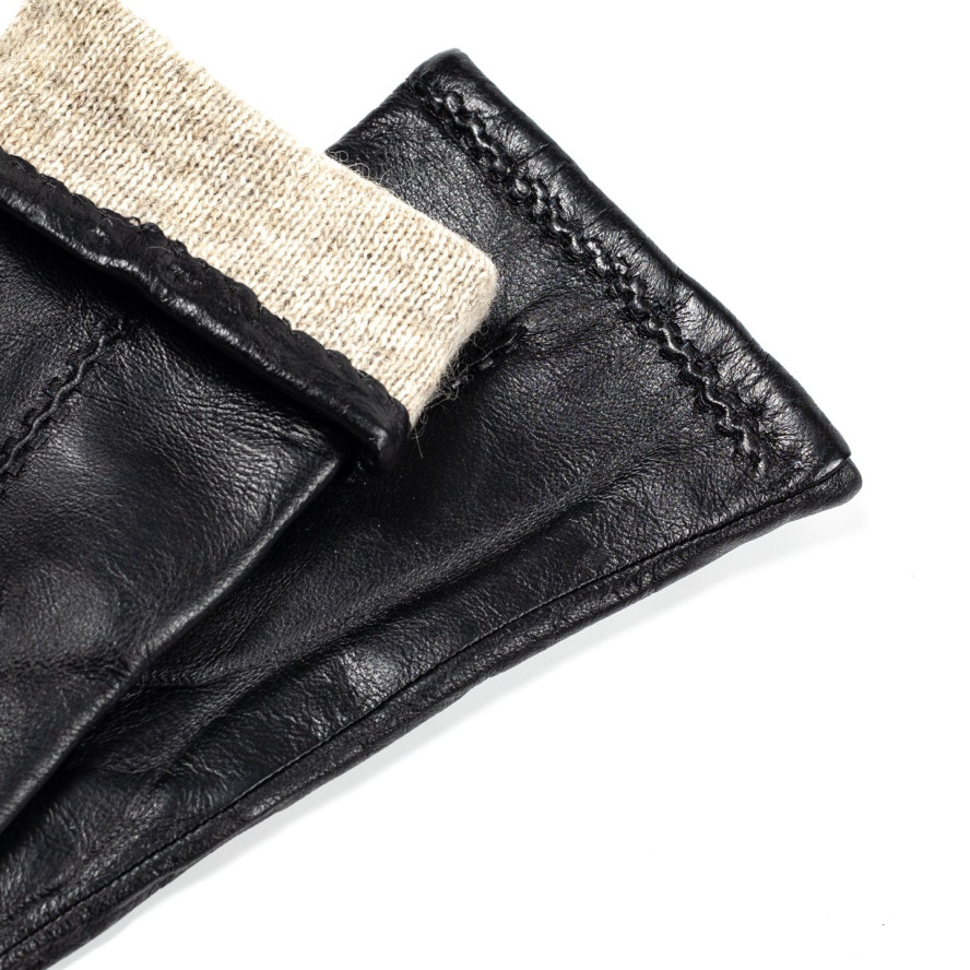 Рукавички жіночі шкіра чорні ФІСЛВІТ 324-329, фото 3