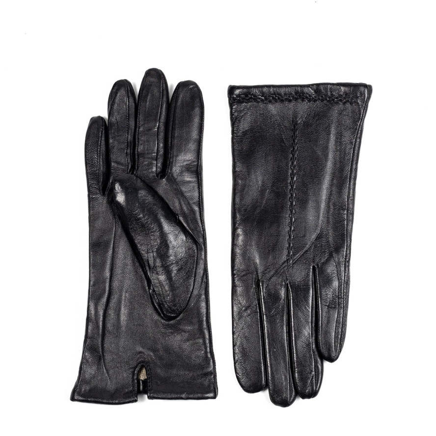 Рукавички жіночі шкіра чорні ФІСЛВІТ 324-329, фото 2