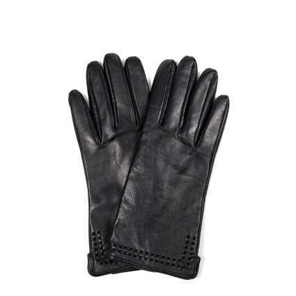 Рукавички жіночі шкіра чорні КЕЙЛІТ 324-435 Рукавички жіночі шкіра чорні КЕЙЛІТ 324-435