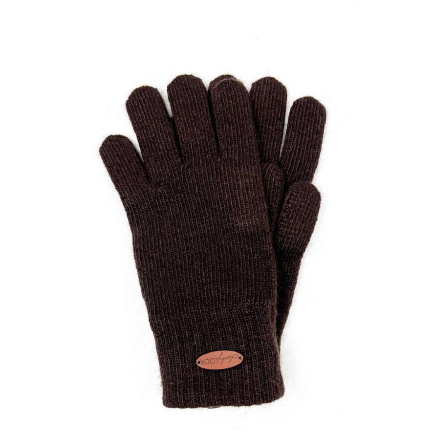 Перчатки женские вязаные шерсть коричневые JUTTA 676-336, фото 1