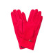Рукавички Smart Touch жіночі екозамш червоні ЮКІ 688-712, фото 1
