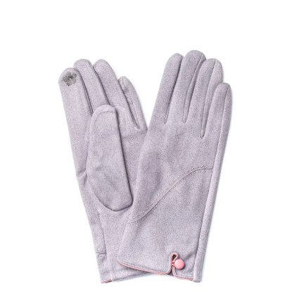 Рукавички Smart Touch жіночі екозамш сірі ВІРДЖИНІЯ 688-804 Рукавички Smart Touch жіночі екозамш сірі ВІРДЖИНІЯ 688-804