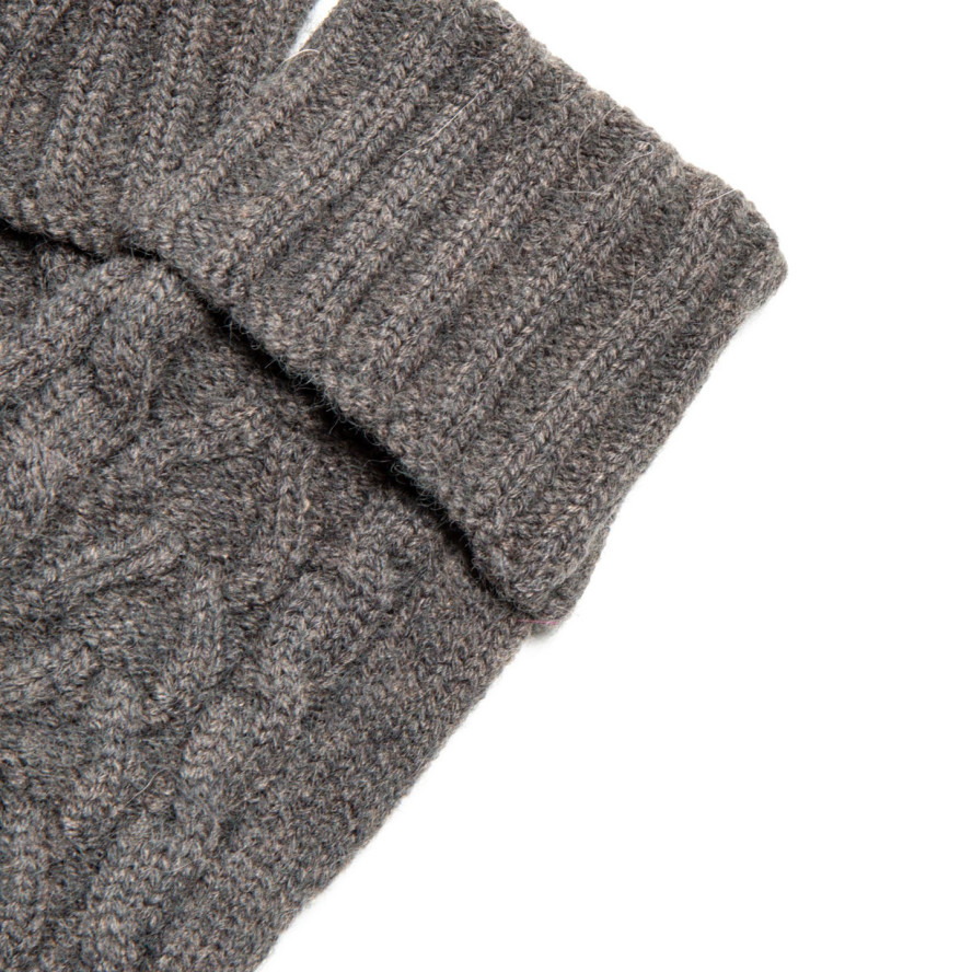 Рукавички Smart Touch жіночі в'язані вовна з акрилом сірі ДЖУЛІ 023-567, фото 2