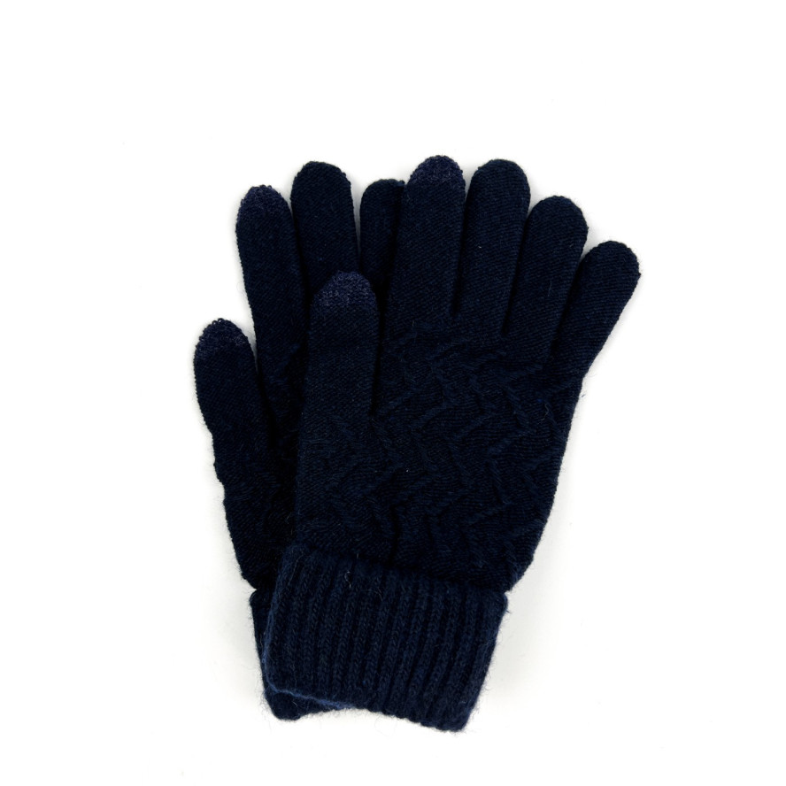 Рукавички Smart Touch жіночі в'язані вовна с акрилом сині БАРТ 291-362, фото 1