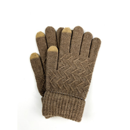 Рукавички Smart Touch жіночі в'язані вовна с акрилом бежеві БАРТ 291-379