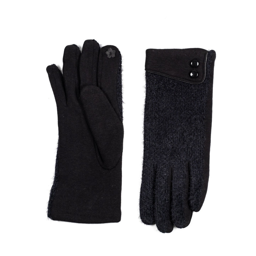 Рукавички Smart Touch жіночі комбіновані чорні ДЕЛЛА 584-440, фото 2