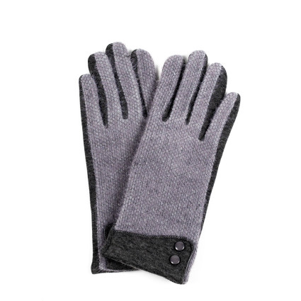 Рукавички Smart Touch жіночі комбіновані сірі ДЕЛЛА 584-457 Рукавички Smart Touch жіночі комбіновані сірі ДЕЛЛА 584-457