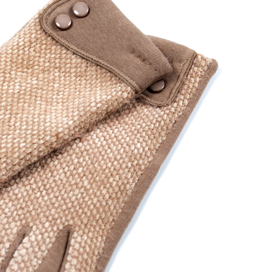 Рукавички Smart Touch жіночі комбіновані бежеві ДЕЛЛА 584-464, фото 3