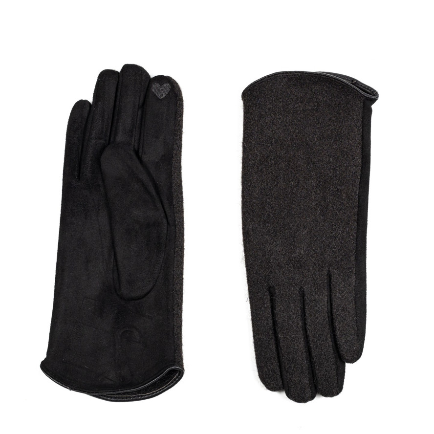 Рукавички Smart Touch жіночі комбіновані чорні ЛЕМОН 584-525, фото 2