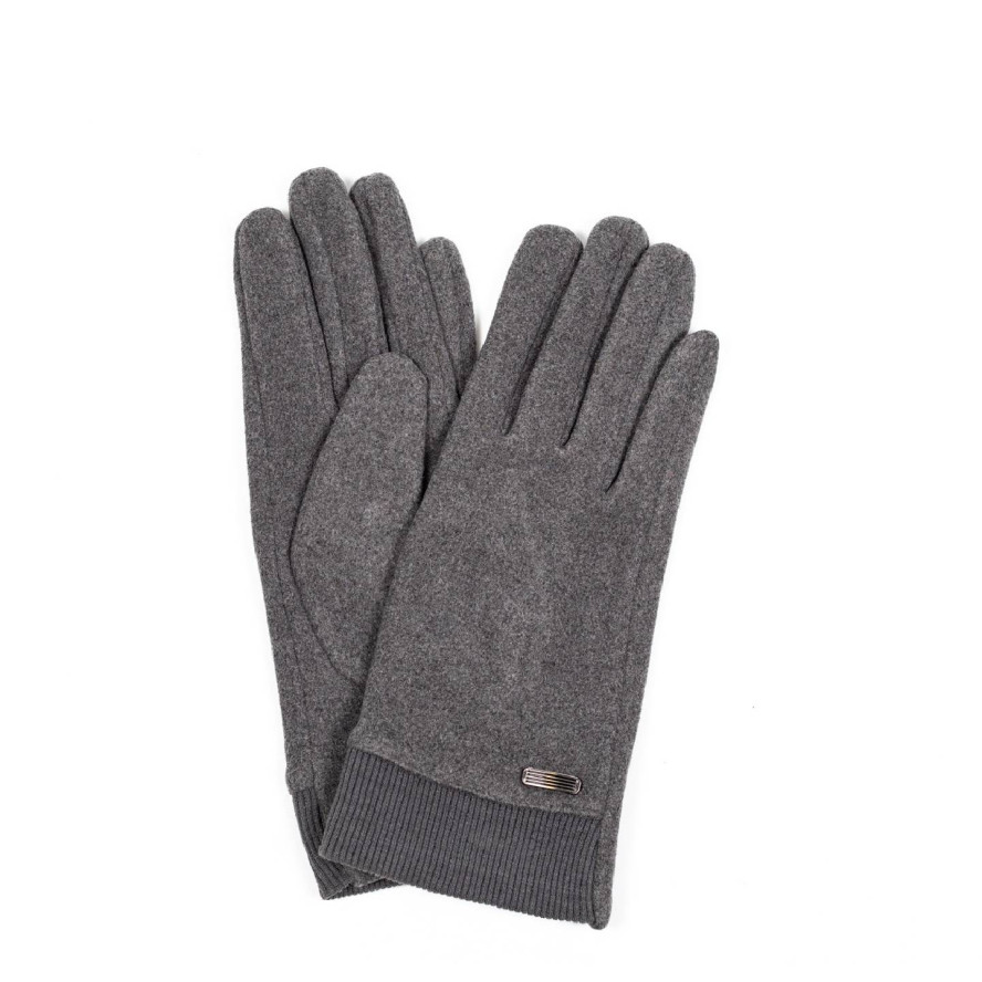 Рукавички Smart Touch жіночі екозамш сірі ЮКІ 602-489, фото 1