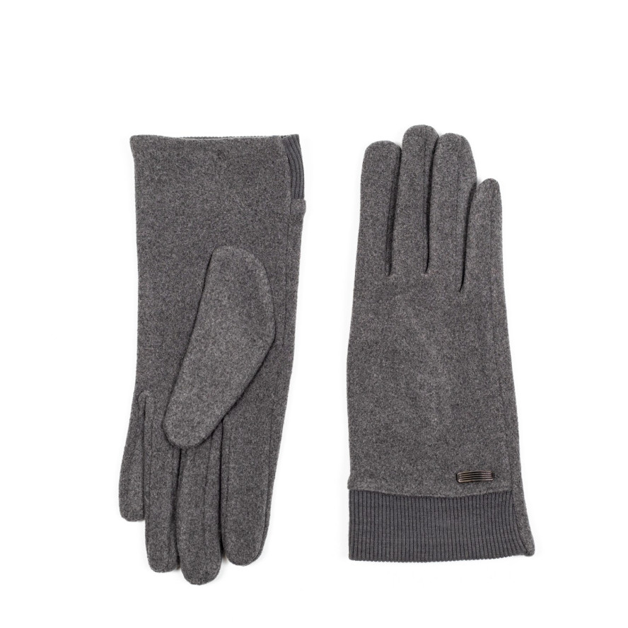 Рукавички Smart Touch жіночі екозамш сірі ЮКІ 602-489, фото 2