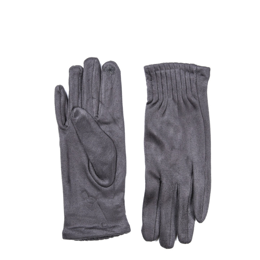 Рукавички Smart Touch жіночі екозамш сірі КІАНА 924-895, фото 2