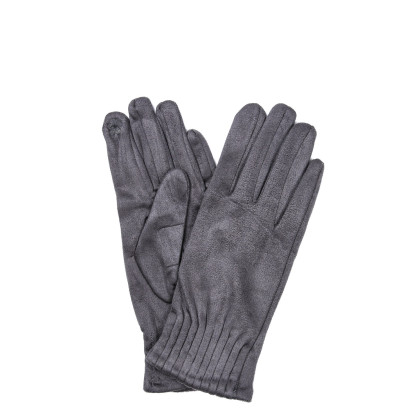 Рукавички Smart Touch жіночі екозамш сірі КІАНА 924-895 Рукавички Smart Touch жіночі екозамш сірі КІАНА 924-895