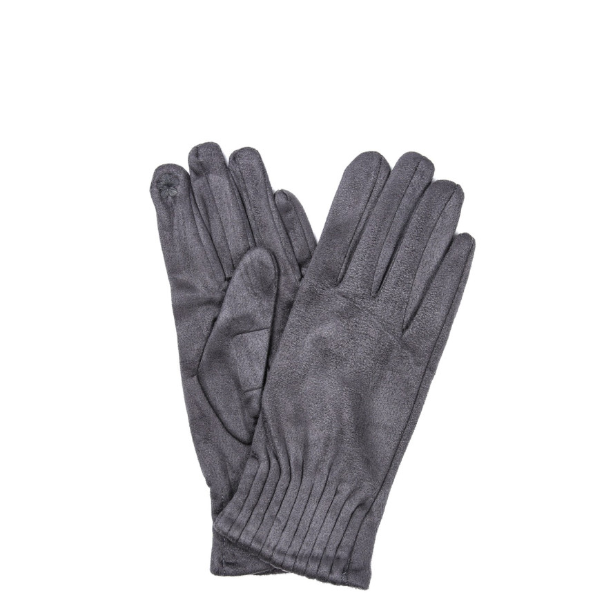 Рукавички Smart Touch жіночі екозамш сірі КІАНА 924-895, фото 1