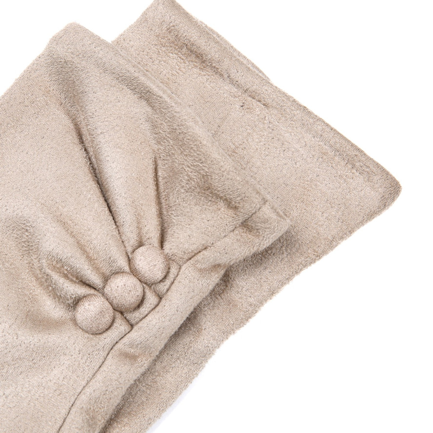 Перчатки Smart Touch женские экозамш бежевые ЖУАНА 925-007, фото 3