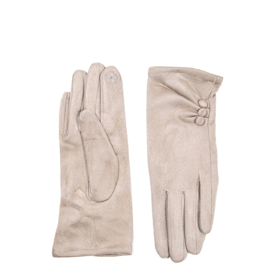 Перчатки Smart Touch женские экозамш бежевые ЖУАНА 925-007, фото 2