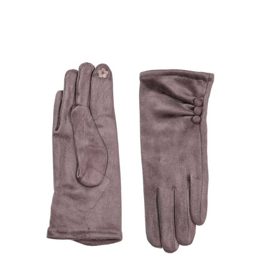 Перчатки Smart Touch женские экозамш коричневые ЖУАНА 925-021, фото 2