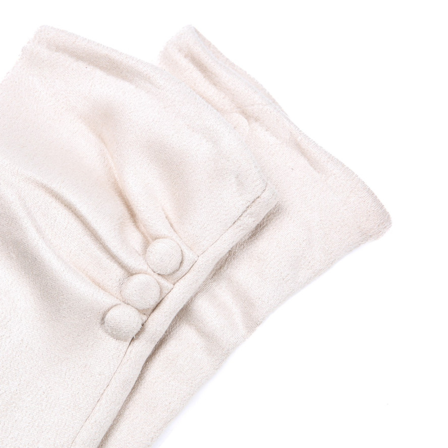 Перчатки Smart Touch женские экозамш молочные ЖУАНА 925-038, фото 3