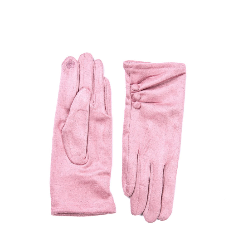 Перчатки Smart Touch женские экозамш розовые ЖУАНА 925-045, фото 2