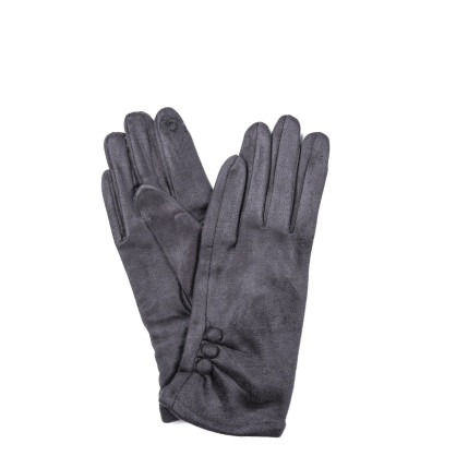 Рукавички Smart Touch жіночі екозамш сірі ЖУАНА 925-069