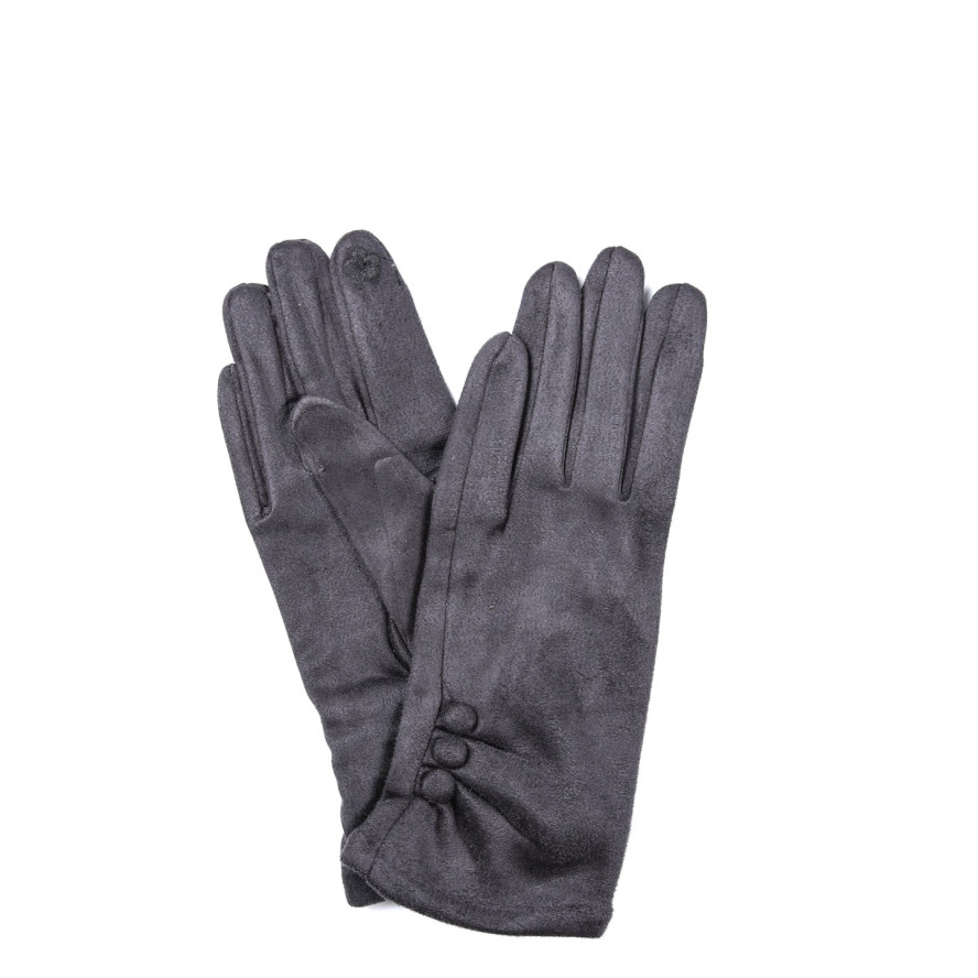 Перчатки Smart Touch женские экозамш серые ЖУАНА 925-069, фото 1