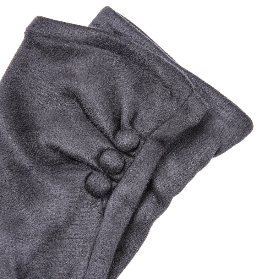 Перчатки Smart Touch женские экозамш серые ЖУАНА 925-069, фото 3