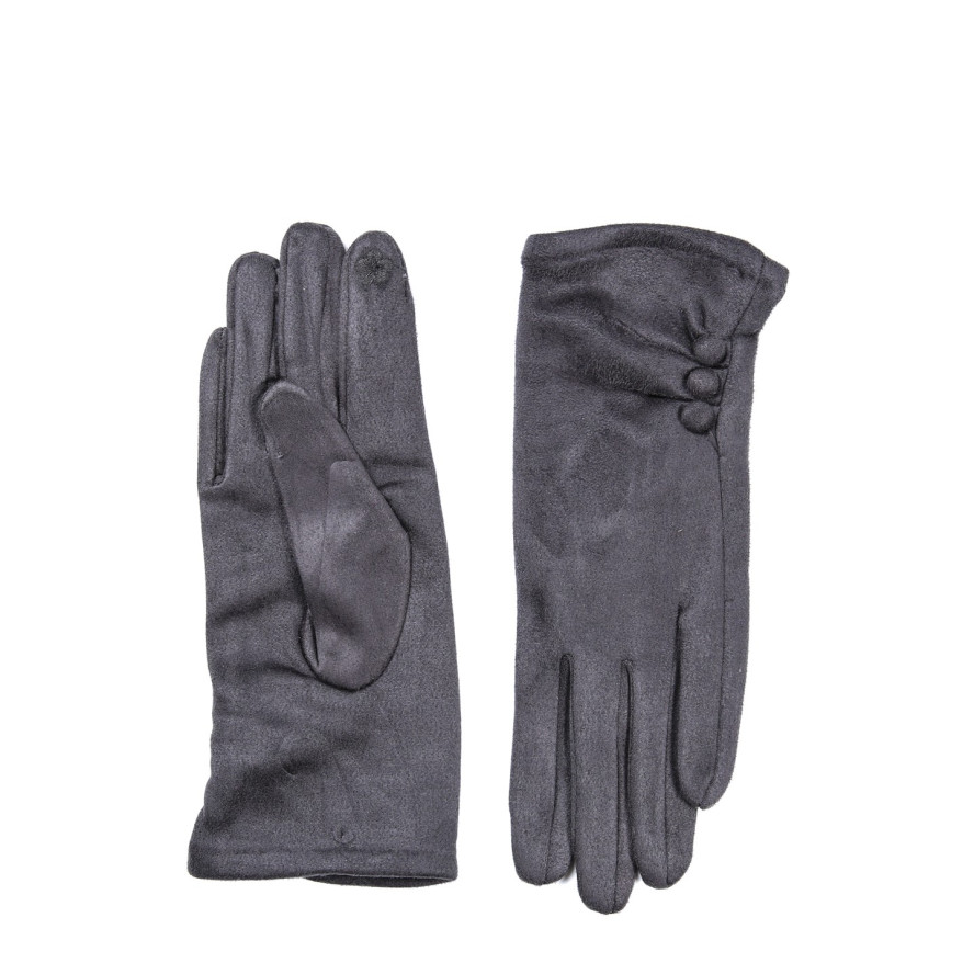 Перчатки Smart Touch женские экозамш серые ЖУАНА 925-069, фото 2